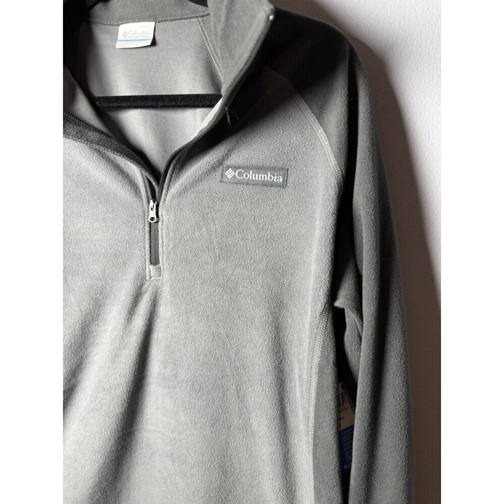 Columbia Life Point 1/4 Zip Fleece Men’s Dark GR & Gray Two Toned Size Small NEW - Picture 3 of 8